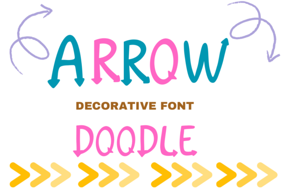 Arrow Doodle: A Quirky Display Font for Editorial Design