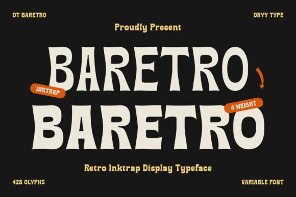 Baretro: The Retro Display Font for Handmade Crafters
