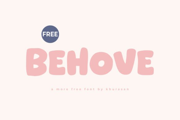 Behove: A Modern and Cute Display Font for Creative Branding
