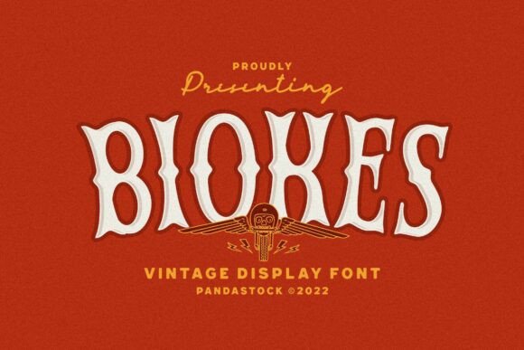 Biokes Vintage Display Font for Nostalgic Crafts