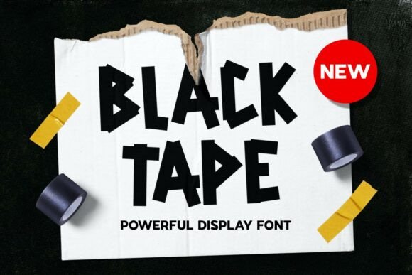 Blacktape: The Edgy Display Font for Handmade Brands
