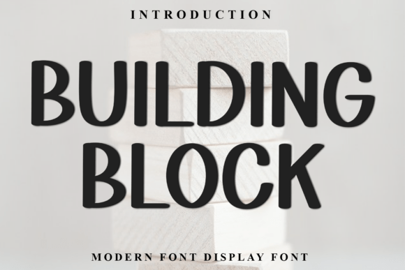 Building Block: A Festive Display Typeface for Holiday Editorial Design
