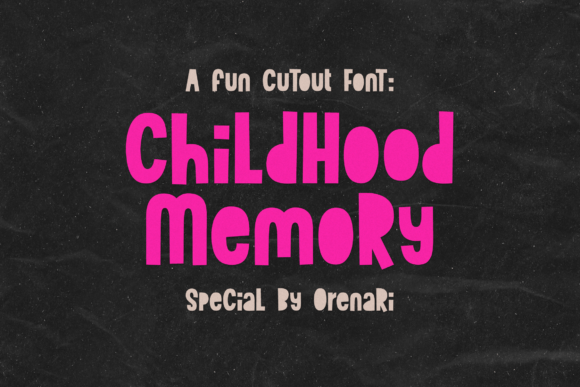 Childhood Memory: A Playful Display Font for Creative Web Projects