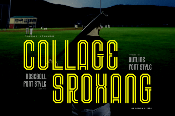 Collage Sroxang: The Ultimate Display Typeface for Sports Campaigns