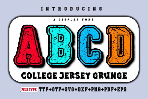 College Jersey Grunge: The Bold Typeface for Rugged Branding