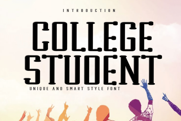 College Student: A Unique Display Font for Creative Branding