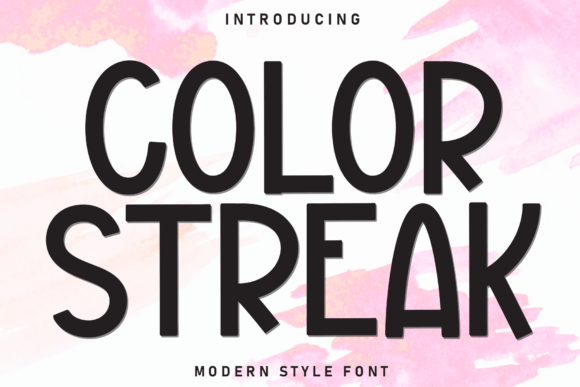 Color Streak: The Playful Display Font for Modern Web Design