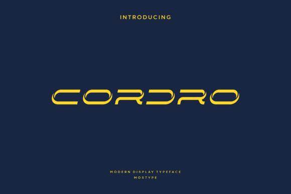 Cordro: The Premium Display Typeface for Modern Branding