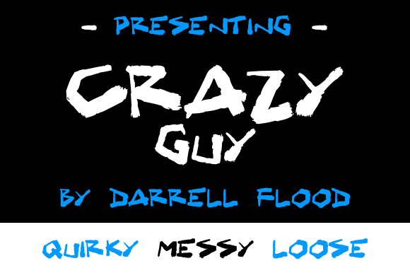 Crazy Guy: The Quirky Display Font for Bold Brand Identity