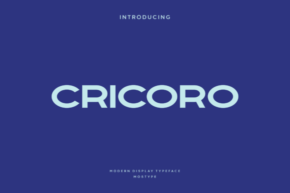 Cricoro: A New Generation Display Typeface for Modern Branding