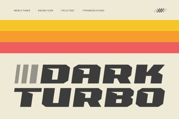 Dark Turbo: The Bold Italic Racing Font for High-Impact Branding