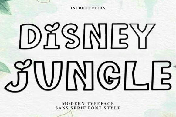 Disney Jungle: A Premium Display Font for Handmade Creators