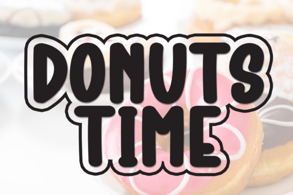 Donuts Time: A Warm Display Font for Editorial Projects