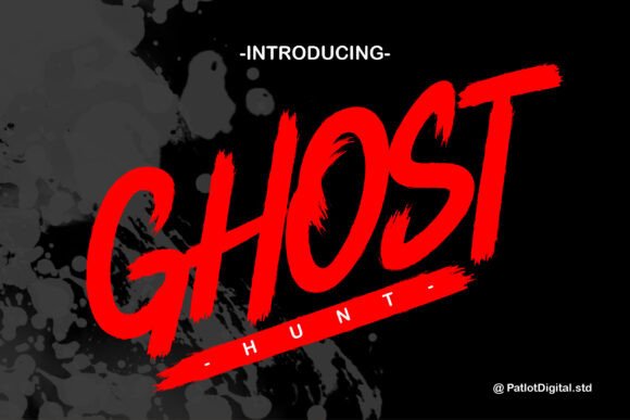 Ghost Hunt: The Brush Display Font for Dark Campaigns