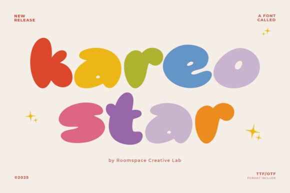 Kareo Star: The Chubby Display Font for Joyful Branding