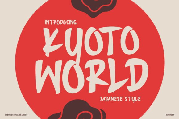 Kyoto World: A Bold Typeface for Vibrant Brand Identity