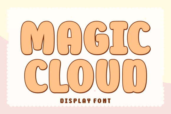 Magic Cloud: A Bold Display Typeface for Modern Web Design