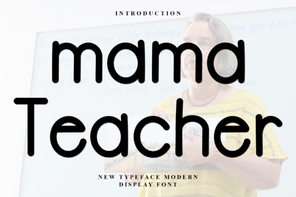 Mama Teacher: A Festive Display Font for Holiday Web Design