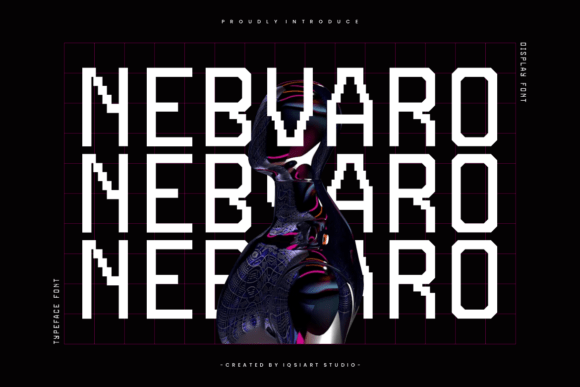 Nebvaro: A Futuristic Display Typeface for Modern Editorial Design