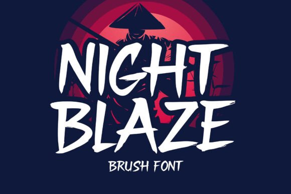 Night Blaze Display Font for Bold Web Design