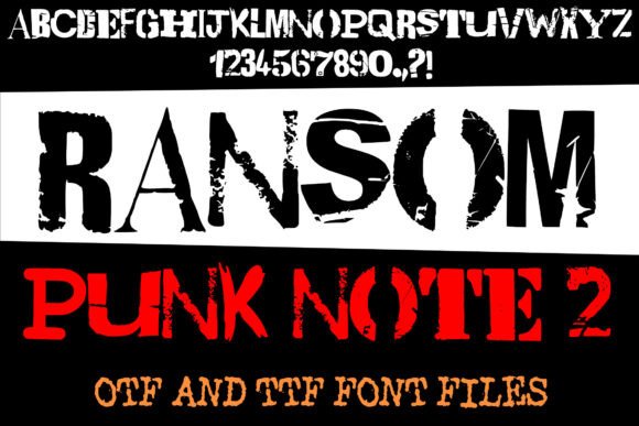 Ransom Punk Note 2: A Gritty Display Typeface for Bold Branding