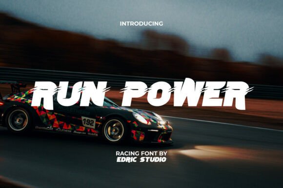 Run Power: The Racing Sporty Display Font for Dynamic Crafts