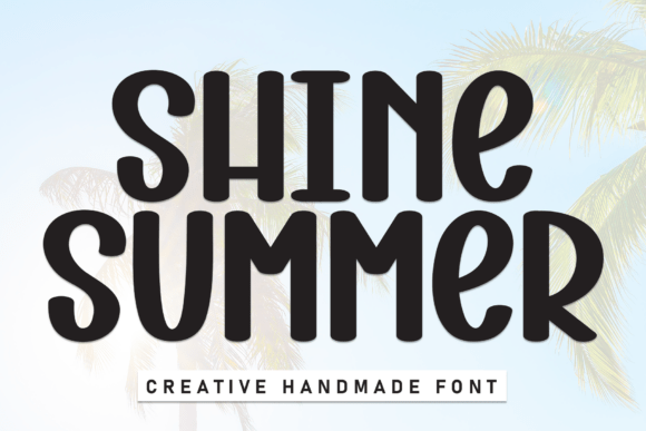Shine Summer: A Modern Display Typeface for Editorial Design