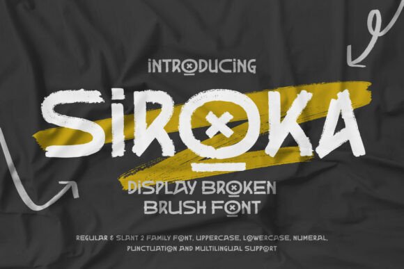 Siroka: A Bold Display Typeface for Editorial Design