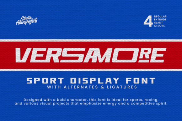 Versamore: The Dynamic Sport Display Font for Bold Editorial Design